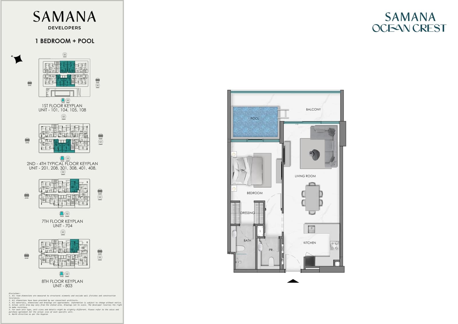1 Bedroom + Pool
